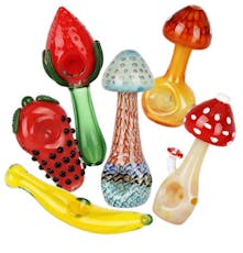Fruit of the Shrooms Deluxe Glass Hand Pipe Assortment