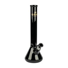 GEAR - 13" Solid Black Bong