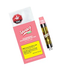 Strawberry Watermelon 10:1 THC CBG 510 1.2g Vape Cartridge by Spinach