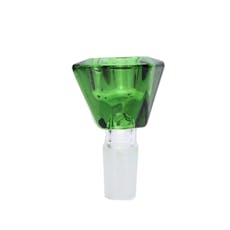 Arsenal Diamond Cut Glass Bowl - 18mm - Green