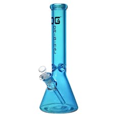 OG Glass 14" 7mm Color Blaze Beaker - Blue