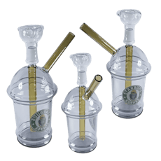 7" Starbuds Cup Water Pipe - Silver