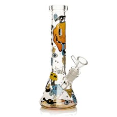 Red Eye Tek Bongs/Beakers/Rigs MAIN SKU - Red Eye Tek 10" Tall Smiley Face Beaker