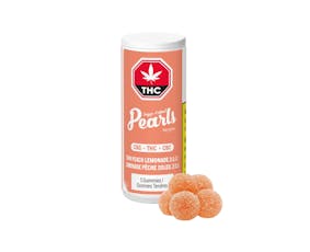 Pearls Sun Peach Lemonade 1:1:1 Gummies - Pearls by gron Sun Peach Lemonade 2:1:1 CBG/THC/CBC (5pck)