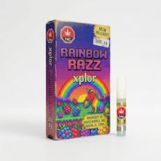 XPLOR Rainbow Razz Prefilled Vape Cartridge - Rainbow Razz 1g Prefilled Vape Cartridge