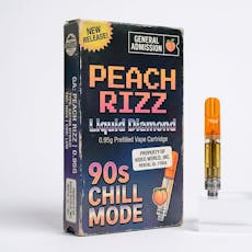 General Admission Peach Rizz Liquid Diamonds Vape - General Admission Peach Rizz Liquid Diamond 0.95g Prefilled Vape Cartridge