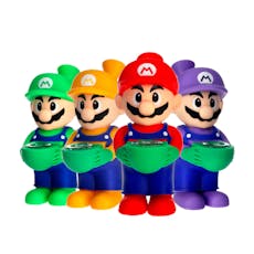 6" Arsenal Hero Bros Waterpipe - Assorted Colours