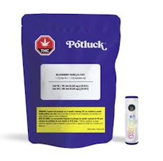 Blueberry Vanilla POPZ Disposable Vape - Potluck - Blueberry Vanilla POPZ Disposable Vape - 0.2g