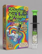 Sticky Greens Double Rainbow Liquid Diamond Syringe - Sticky Greens Double Rainbow 0.95g Liquid Diamond Syringe