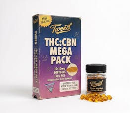 Tweed Mega Pack THC:CBN 10:10 Softgels - Mega Pack THC:CBN 10:10 Softgels (100 pck)
