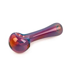 Red Eye Glass - 4.5" Spoon Hand Pipe - AMBER