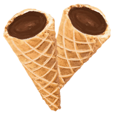 A-Ha! - Milk Chocolate Live Rosin Waffle Cones 2 Pack