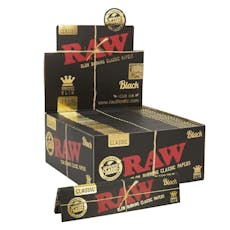 RAW King Size Slim Black Artisan Rolling Papers