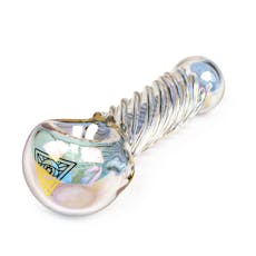4" Terminator Twister Hand Pipe - Red Eye Tek - Metalic Rainbow