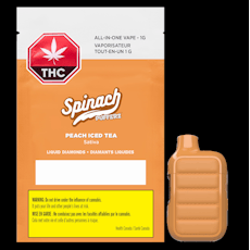 Peach Iced Tea Pufferz Liquid Diamond All-In-One - Spinach