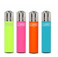Clipper | Refillable Large Lighter - Assorted Colours and Patterns - Clipper | Refillable Large Lighter - Assorted Solid Fluorescent Colours