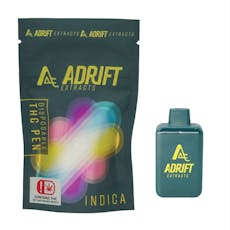 Vape Cart - Adrift Extracts - 3g Disposable Vape - Garlic Cookies (Indica)