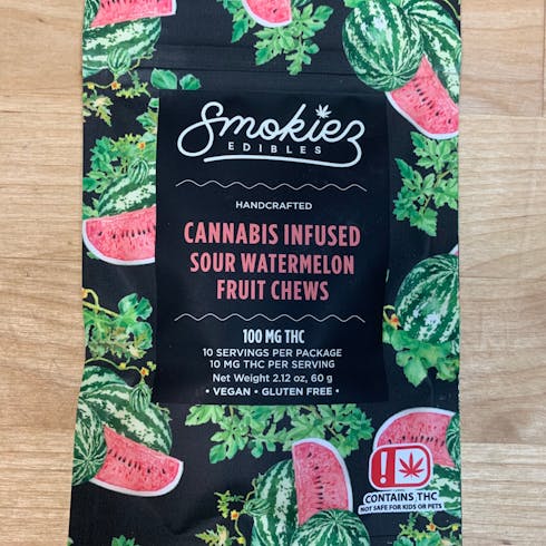 Sour Fruit Chews/100mg/Watermelon (TAXES INCLUDED)