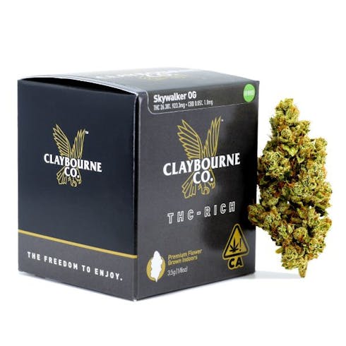 3.5g - Skywalker OG (Indica-Hybrid) - Claybourne Co