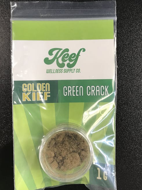 Green Crack Kief -1 Gram 38%-47% THC - OTD