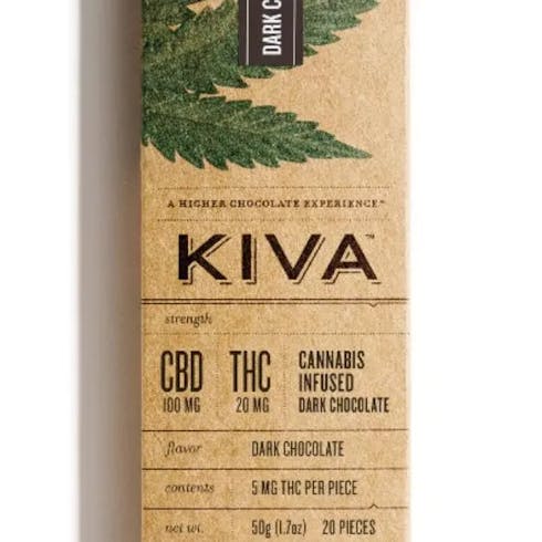 KIVA Dark Chocolate Bar 5:1