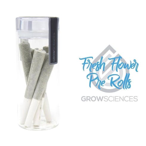$45 Grow Science 5 Pre-Roll Pack Hybrid: Strawberry Banana