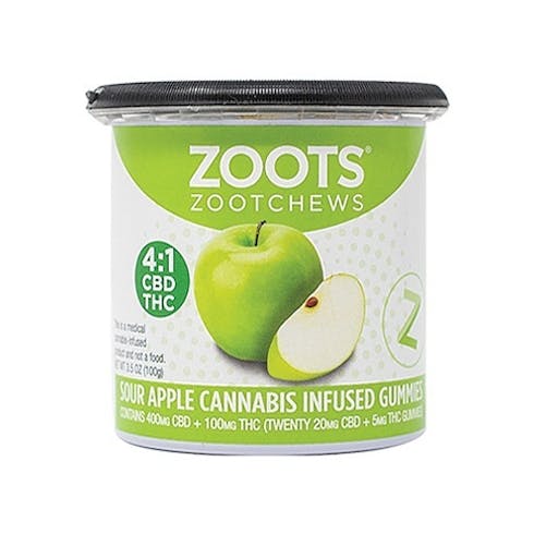 ZootChews Sour Apple 4:1 20-pack