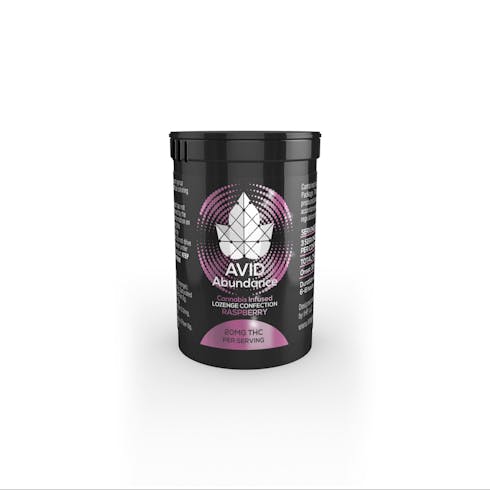 Avid Abundance Raspberry Lozenges THC (3pk) High Dose