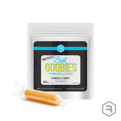 Sour Apple Gorilla Chew 80mg