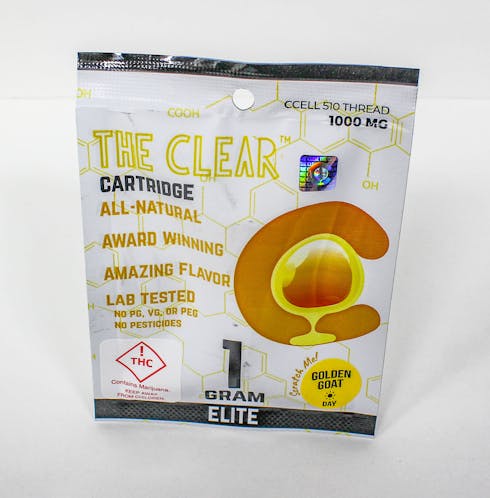 The Clear Elite Cartridge 1000mg Golden Goat