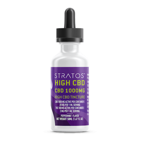 High CBD Tincture - 1000mg CBD | 100mg THC