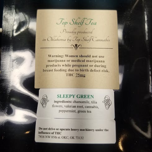 SLEEPY GREEN THC TEA BAG 75 MG (TAX INCLUDED)