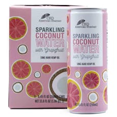 CBD Sparkling Coconut Water with Grapefruit - Hemp Extract - 40mg (pack of 4)