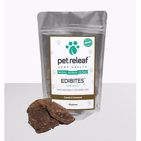 Pet Releaf CBD Dog Treats – Hemp Oil Edibites with Carob & Coconut