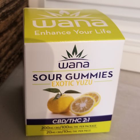 Wana Gummies - 2:1 Yuzu Gummies (100mg)