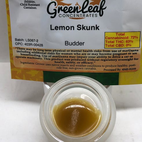 (S/H) Lemon Skunk Budder by Green Leaf