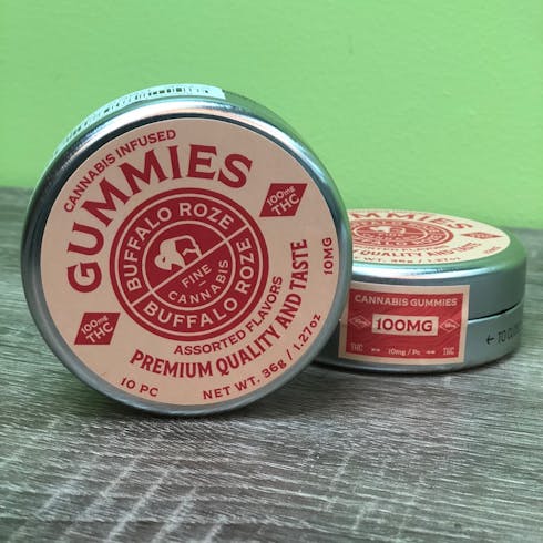 Gummies - 100mg Assorted Gummies By Buffalo Roze Fine Cannabis