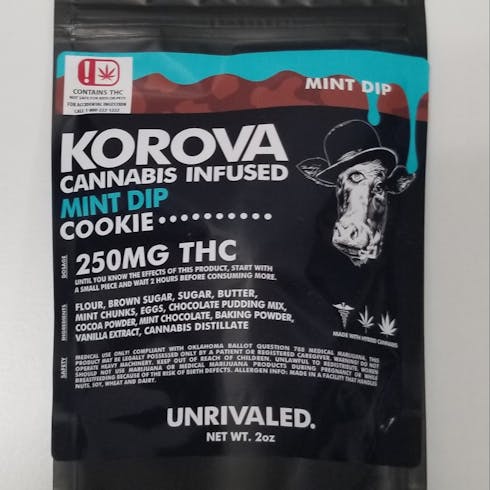 Korova Mint Dip Cookie 250mg