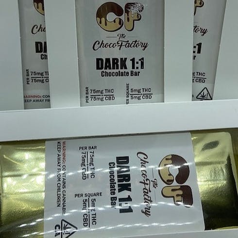 1:1 CBD/THC Dark Chocolate
