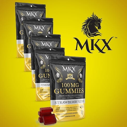 MKX - 100mg gummies - PINEAPPLE