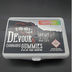 Devour Gummy 1:1 THC:CBD Mix Fruit Flavors 100mg