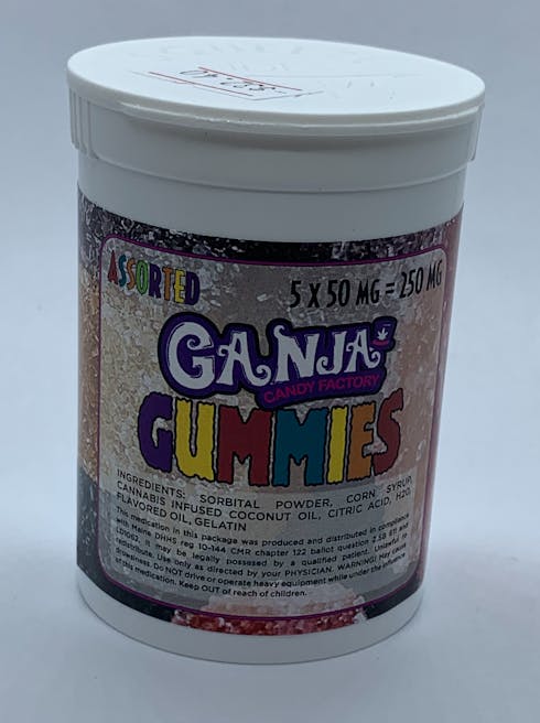 Ganja Gummies 50mg each, 5 pack