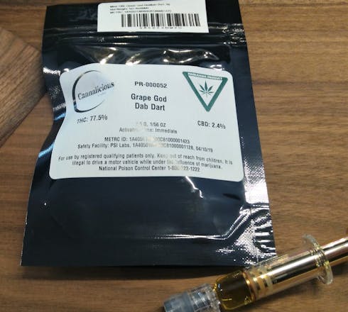 Grape God Distillate Dart .5g