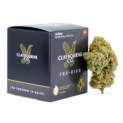 3.5g - 3x Sour (Sativa) - Claybourne Co