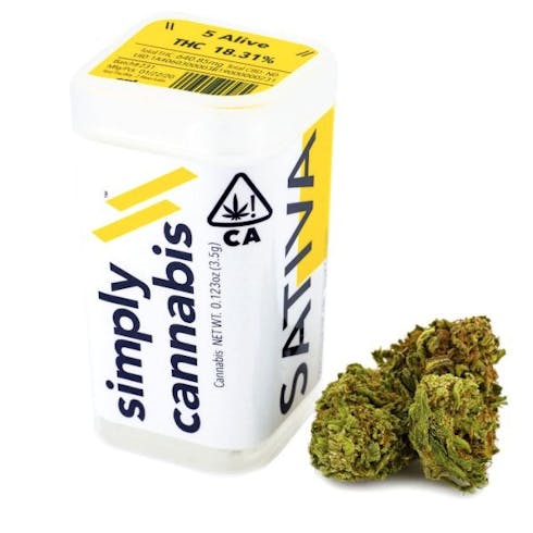 3.5g - 5 Alive (Sativa) - Simply Cannabis