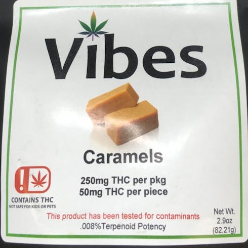 250mg Caramel Package