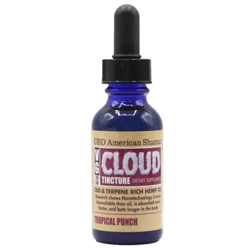 VG Cloud Tincture - Tropical Punch - CBD & Terpene Rich Hemp Oil - 300mg (30ml)