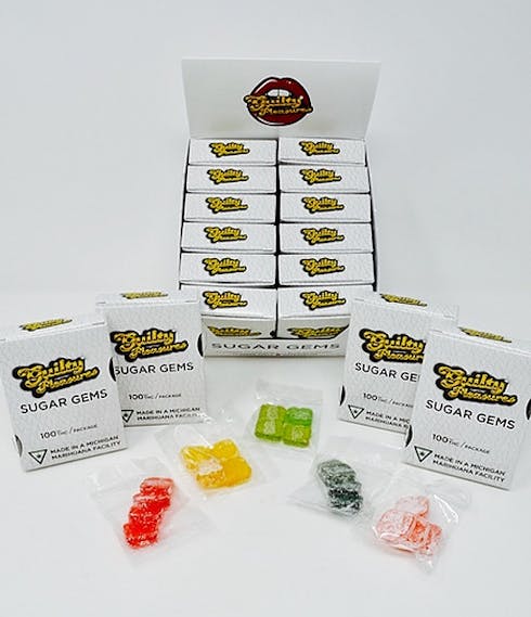 Guilty Pleasures - 100mg sugar gems - PINEAPPLE