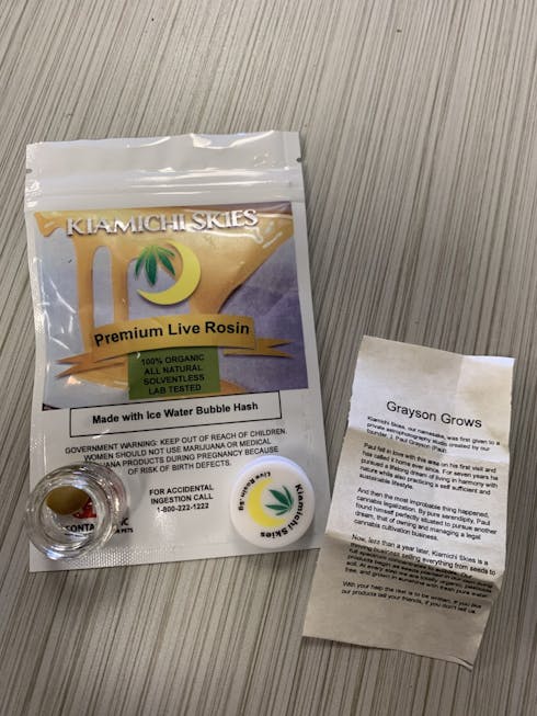 Kiamichi Skies - 0.5g Live Rosin