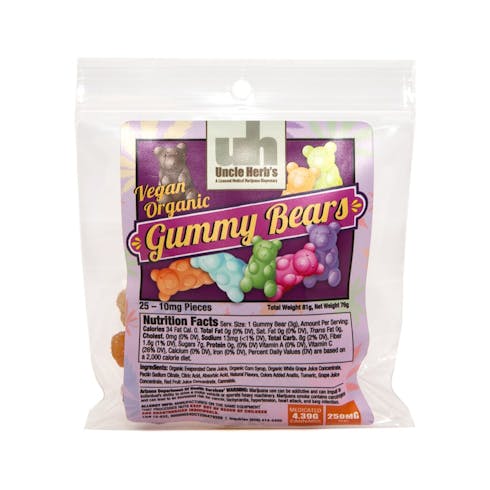 UNCLE HERB'S - Gummy Bears (Organic)